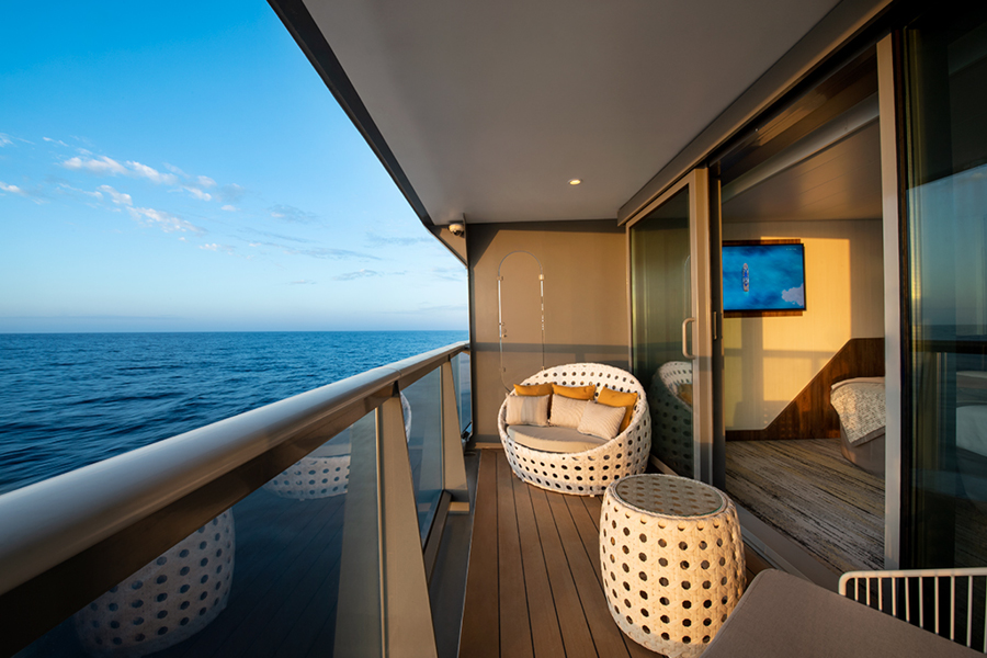 Балкон в каюте Sky Suite
