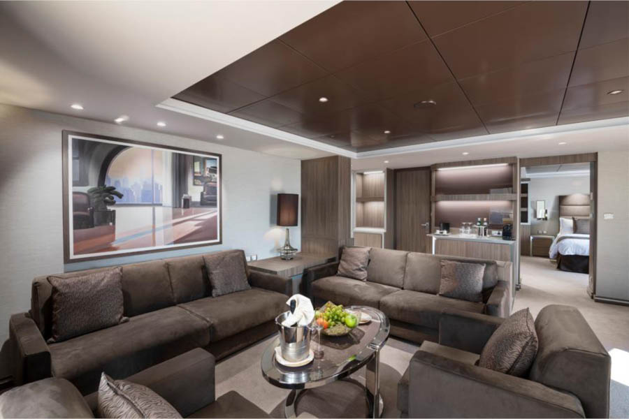 Каюта Royal Yacht Club Suite на лайнерах Meraviglia Class