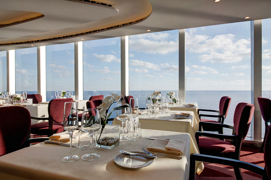 Эксклюзивный ресторан на лайнере MSC Seaside