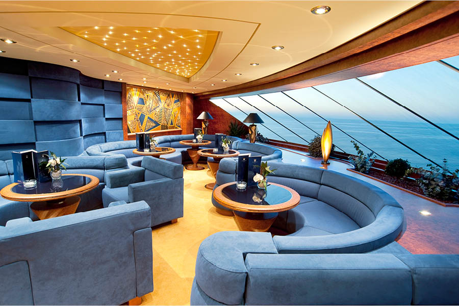 Эксклюзивный лаундж для гостей Yacht Club на лайнере MSC Splendida