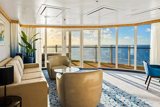 Spacious AquaTheater Suite with Large Balcony