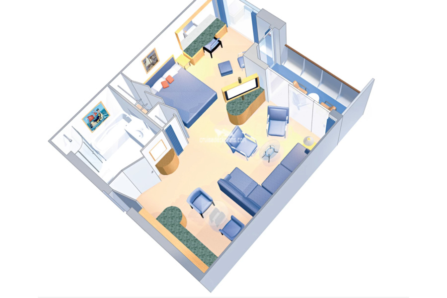 План каюты Owner's Suite