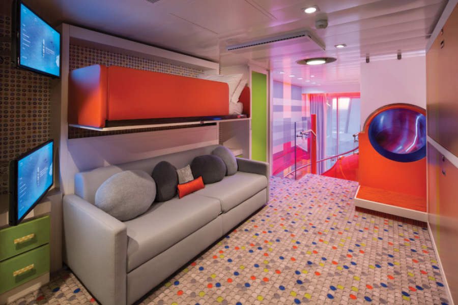 Детская спальня в каюте Ultimate Family Suite на Spectrum of the Seas