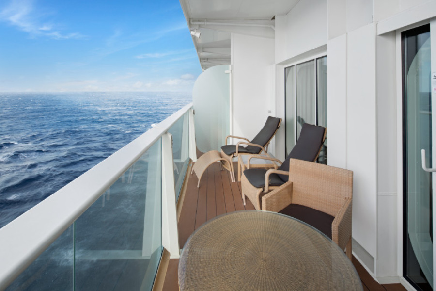 Балкон в каюте Grand Suite на лайнерах класса Oasis Class