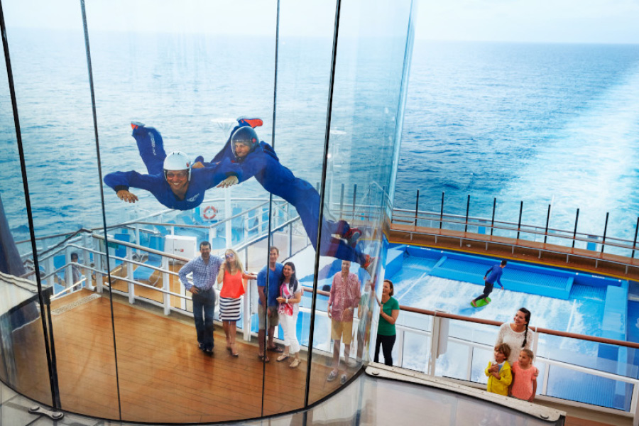 Аэротруба RipCord by iFly на борту лайнера Quantum of the Seas