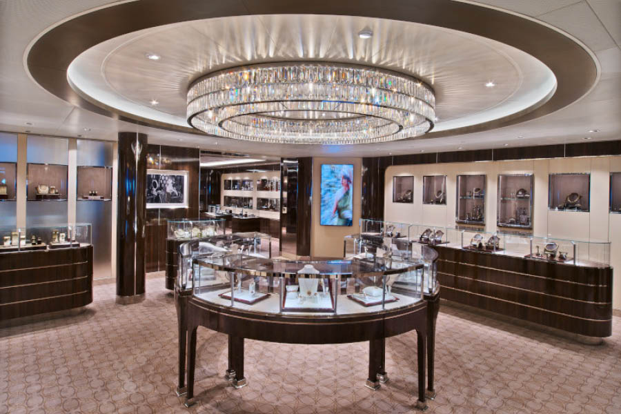 Магазины на лайнере Seabourn Ovation