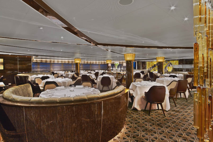 Ресторан The Grill на лайнере Seabourn Encore