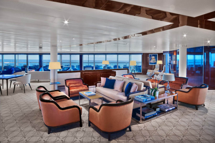 Лаундж Seabourn Square на лайнере Seabourn Ovation